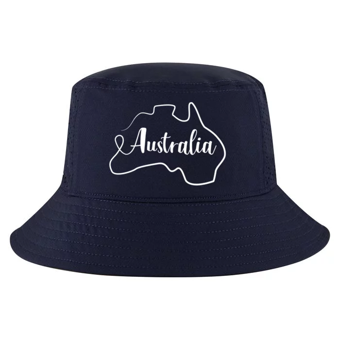 Australia Map Gift Cool Comfort Performance Bucket Hat