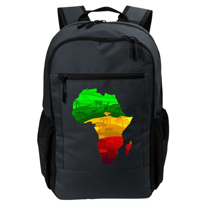 Africa Map Green Yellow Red Proud African Pride Juneteenth Daily Commute Backpack