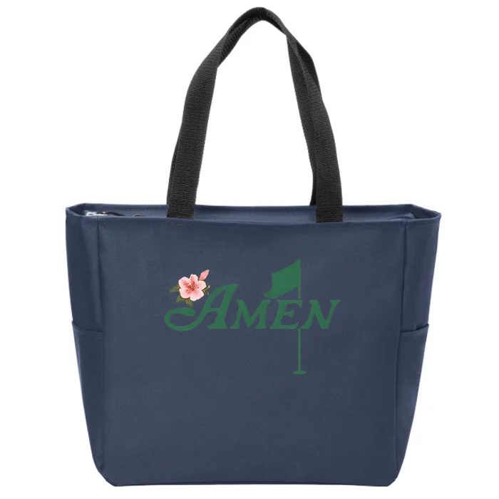 Amen Masters Golf Golfer Lover Team Zip Tote Bag