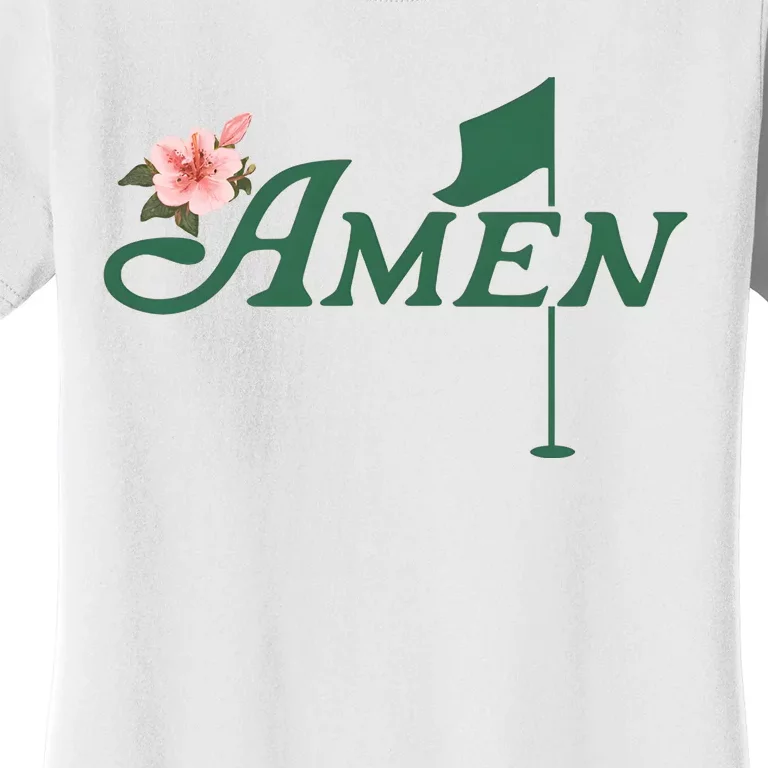 Amen Masters Golf Golfer Lover Team Women's T-Shirt