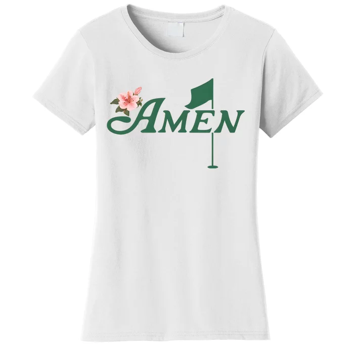 Amen Masters Golf Golfer Lover Team Women's T-Shirt