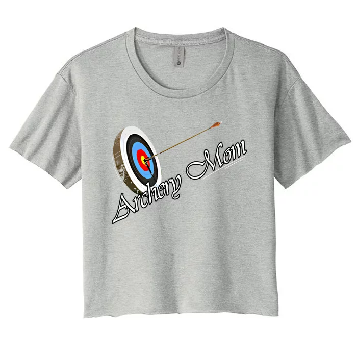 Archery Mom Gift Women's Crop Top Tee