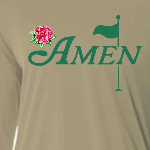 Amen Master Golf Azalea Tournament Pink Golfing Girl Flower Cooling Performance Long Sleeve Crew