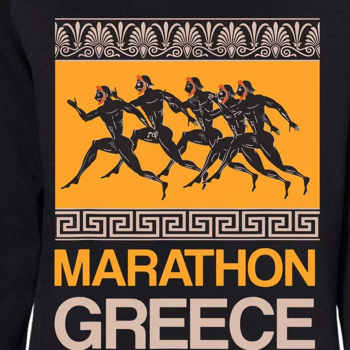 Athens Marathon Greece Womens California Wash Sweatshirt