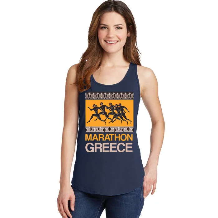 Athens Marathon Greece Ladies Essential Tank