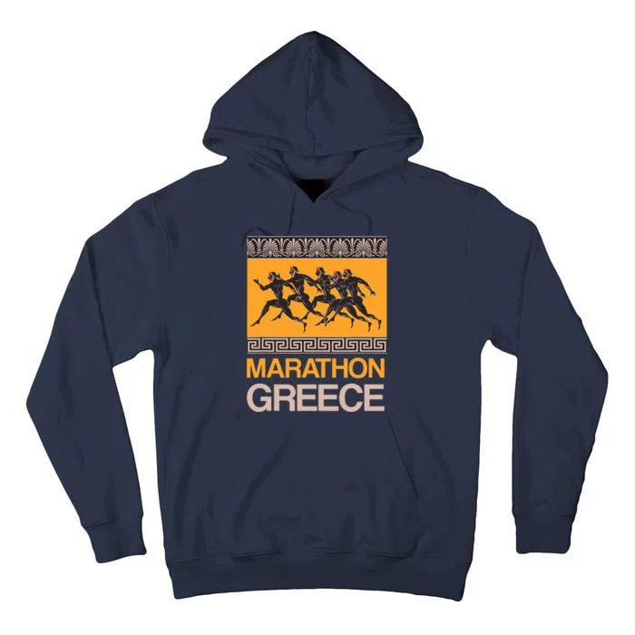 Athens Marathon Greece Tall Hoodie