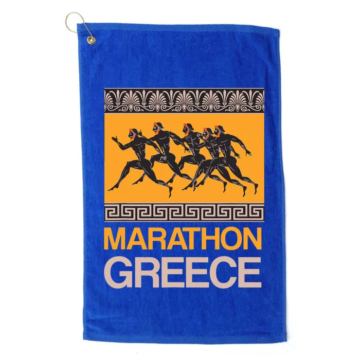 Athens Marathon Greece Platinum Collection Golf Towel