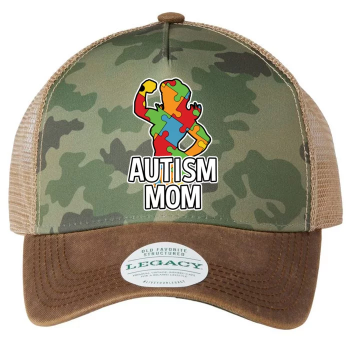 Autism Mom Gift Strong Mother Legacy Tie Dye Trucker Hat