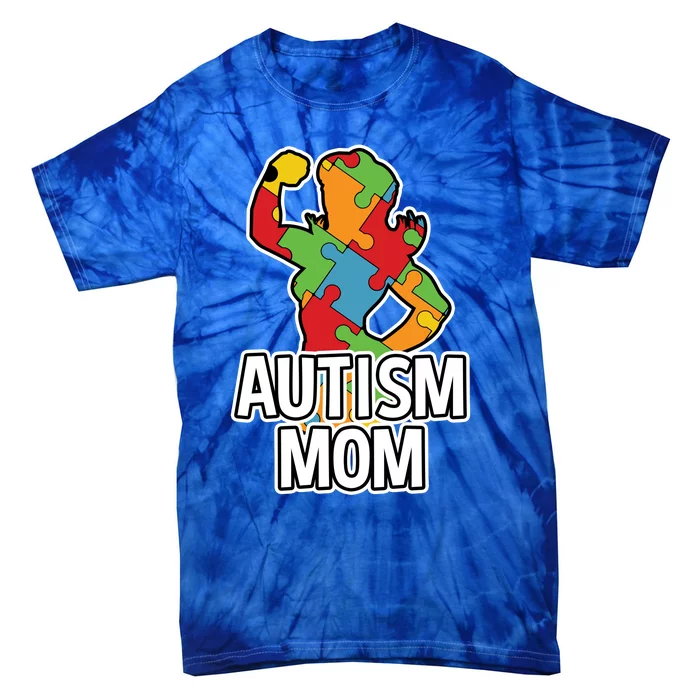 Autism Mom Gift Strong Mother Tie-Dye T-Shirt