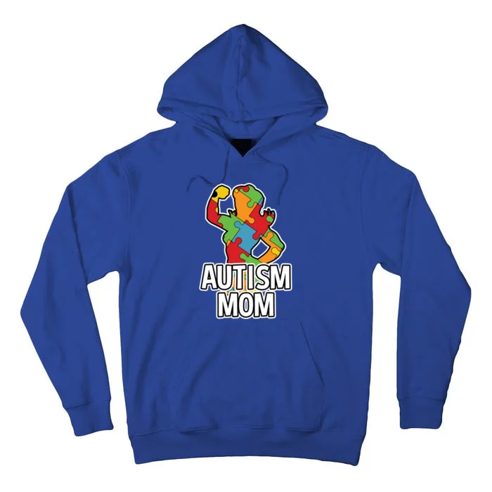 Autism Mom Gift Strong Mother Tall Hoodie