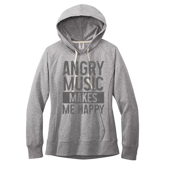 Angry Music Heavy Metal Death Metal Metalhead Metal Fan Women's Fleece Hoodie