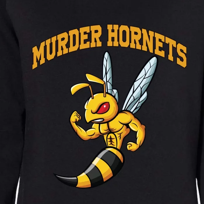 Angry Murder Hornets Womens California Wash Sweatshirt