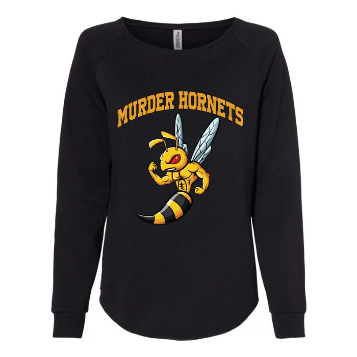 Angry Murder Hornets Womens California Wash Sweatshirt