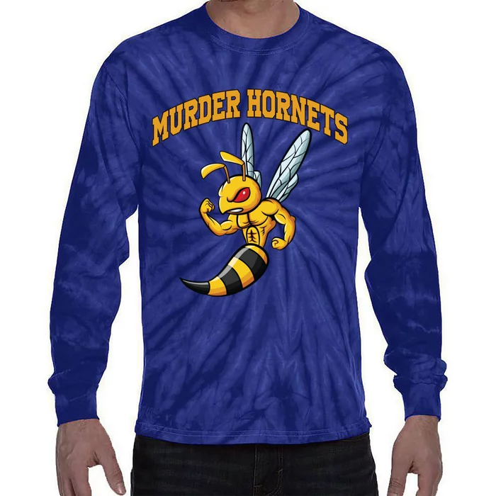 Angry Murder Hornets Tie-Dye Long Sleeve Shirt