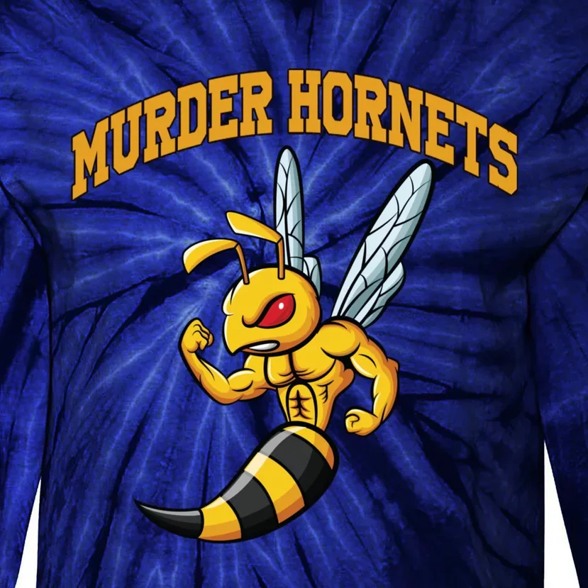 Angry Murder Hornets Tie-Dye Long Sleeve Shirt