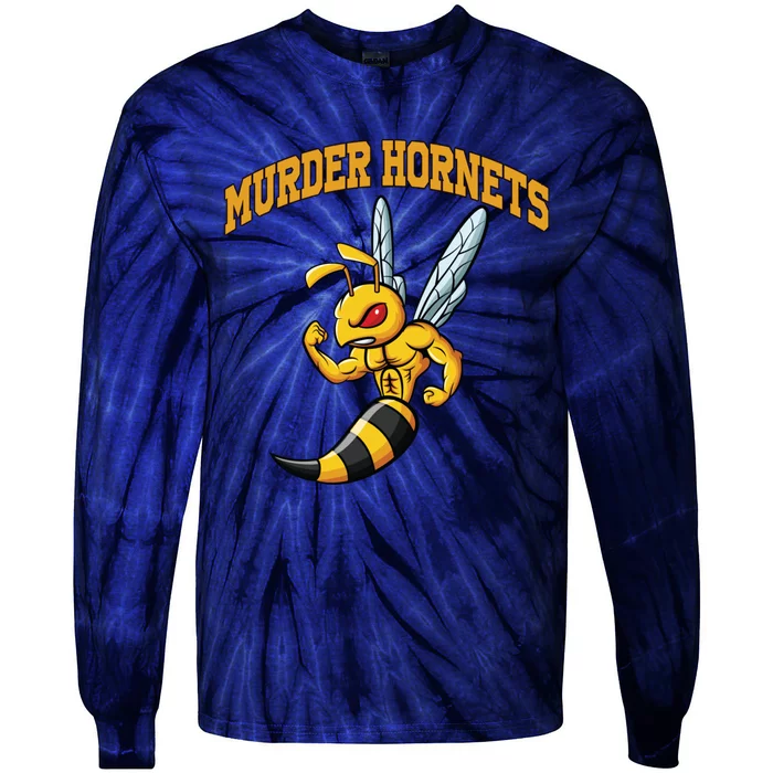 Angry Murder Hornets Tie-Dye Long Sleeve Shirt