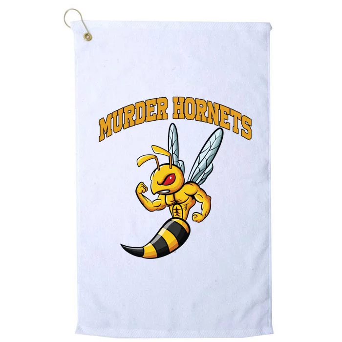 Angry Murder Hornets Platinum Collection Golf Towel