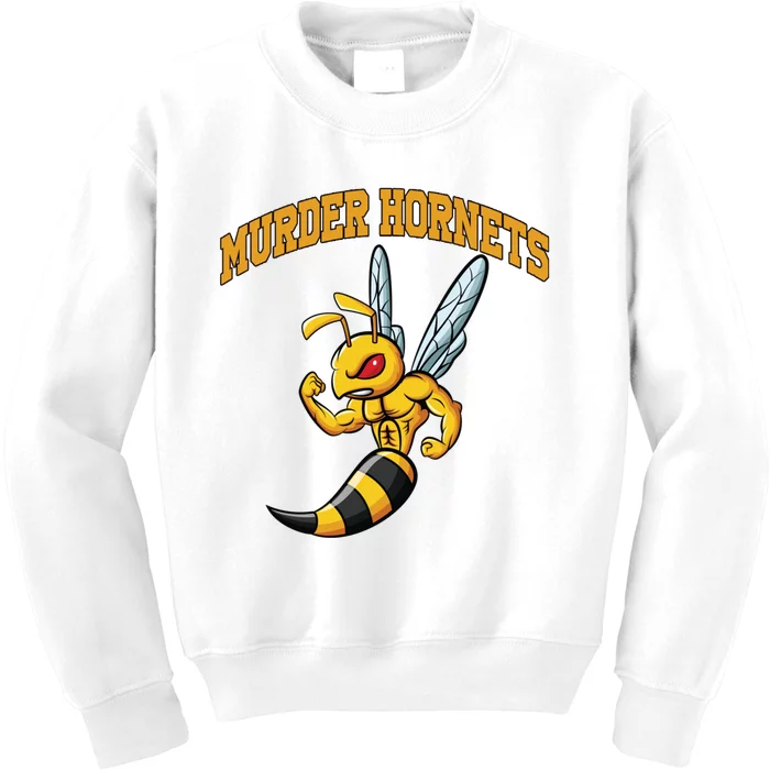 Angry Murder Hornets Kids Sweatshirt