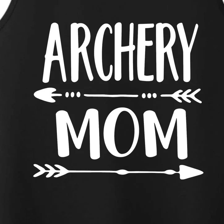 Archery Mom Hunting Archer Bow Hunter Arrow Tee Performance Tank