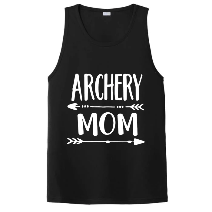 Archery Mom Hunting Archer Bow Hunter Arrow Tee Performance Tank