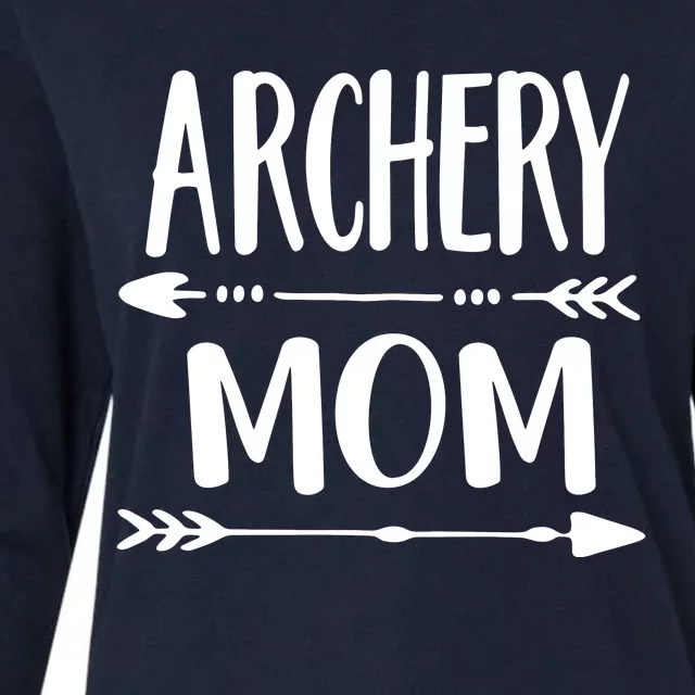 Archery Mom Hunting Archer Bow Hunter Arrow Tee Womens Cotton Relaxed Long Sleeve T-Shirt