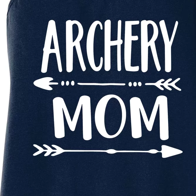 Archery Mom Hunting Archer Bow Hunter Arrow Tee Women's Racerback Tank