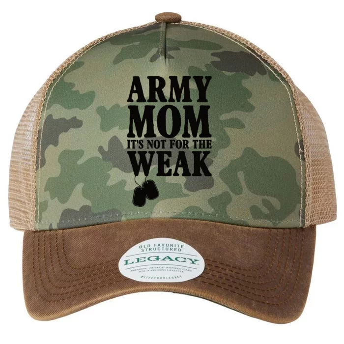 Army Mother Its Not For The Weak | Military Mom Army Legacy Tie Dye Trucker Hat