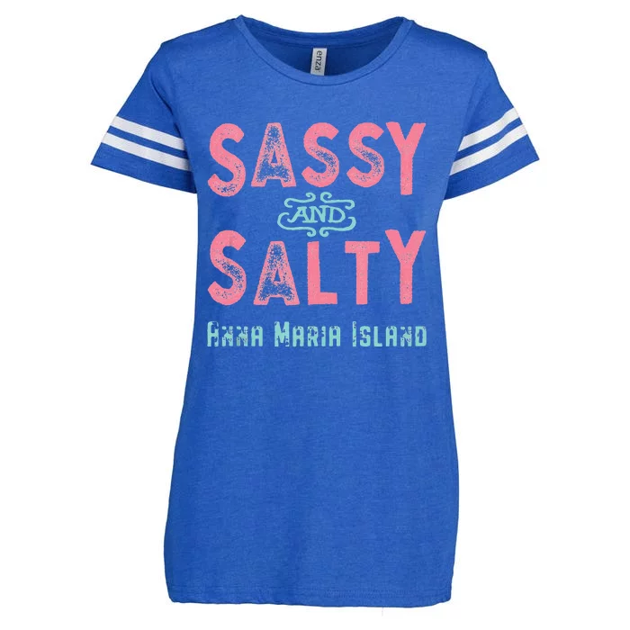 Anna Maria Island Florida Sassy Souvenir Enza Ladies Jersey Football T-Shirt