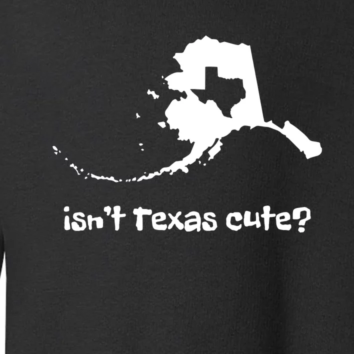 Alaska Map Isnt Texas Cute Funny Design Toddler Sweatshirt