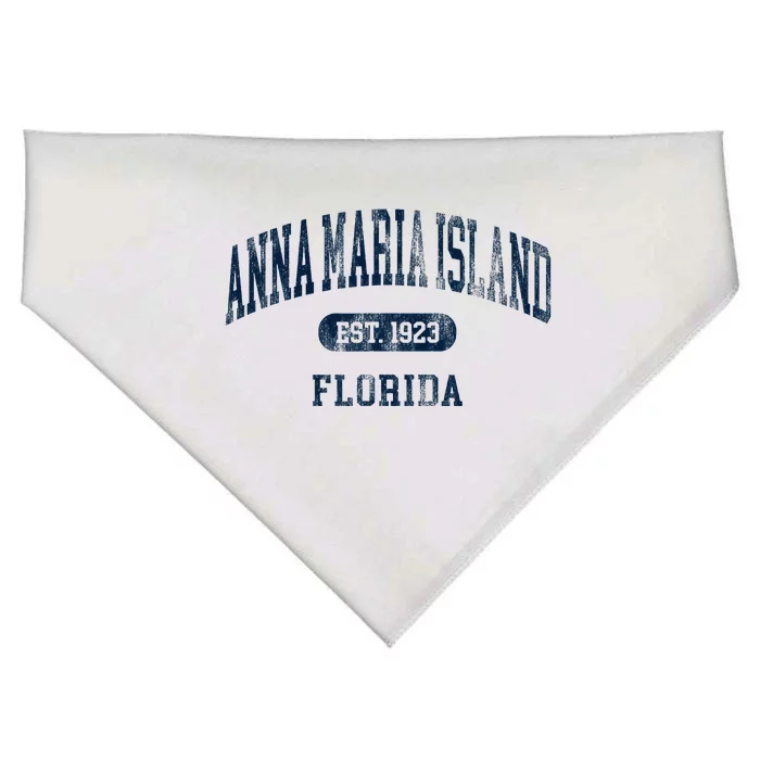 Anna Maria Island Florida Retro Preppy Throwback Souvenir USA-Made Doggie Bandana