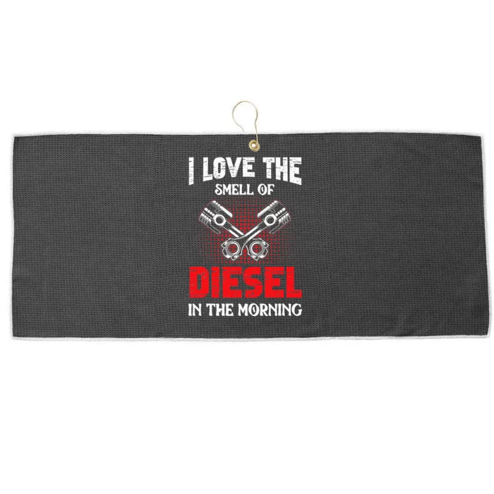 Auto Mechanic I Love The Diesel Smell Mechanical Large Microfiber Waffle Golf Towel