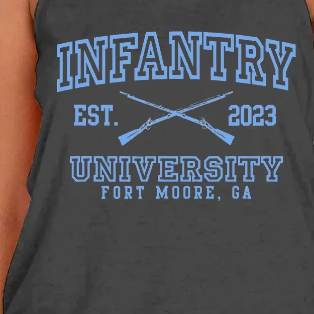 American Marauder Infantry University Fort Moore GA Women's Knotted Racerback Tank