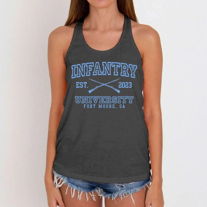 American Marauder Infantry University Fort Moore GA Women's Knotted Racerback Tank