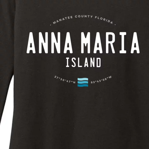 Anna Maria Island Florida Beach Waves Meaningful Gift Womens CVC Long Sleeve Shirt