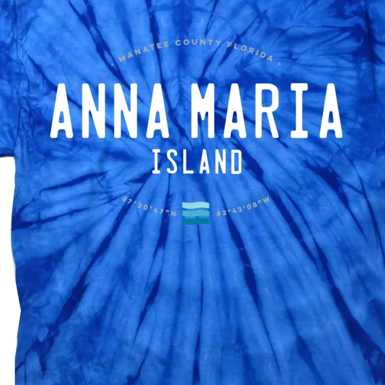 Anna Maria Island Florida Beach Waves Meaningful Gift Tie-Dye T-Shirt