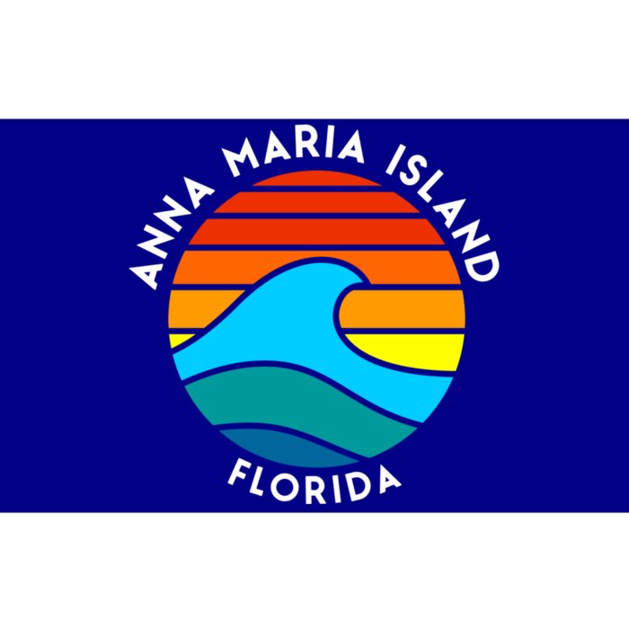 Anna Maria Island Florida Retro Wave Gift Bumper Sticker