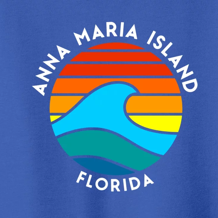 Anna Maria Island Florida Retro Wave Gift Toddler T-Shirt