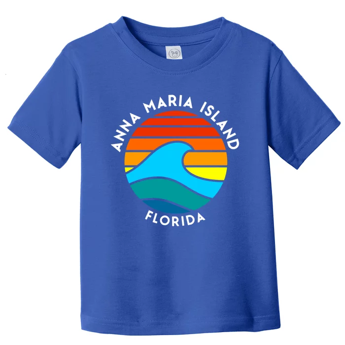 Anna Maria Island Florida Retro Wave Gift Toddler T-Shirt