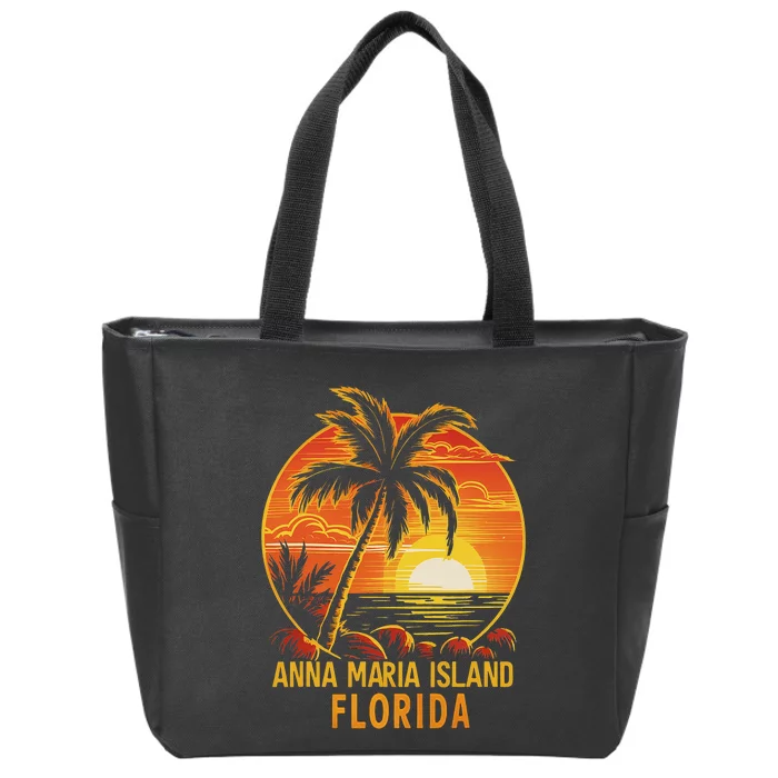 Anna Maria Island Florida Zip Tote Bag