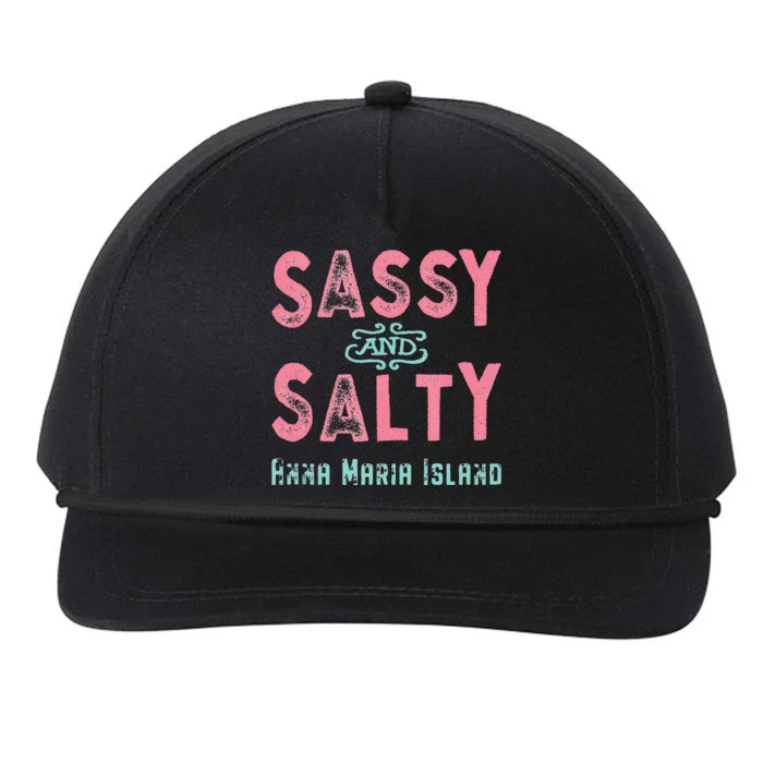 Anna Maria Island Florida Sassy Souvenir Snapback Five-Panel Rope Hat