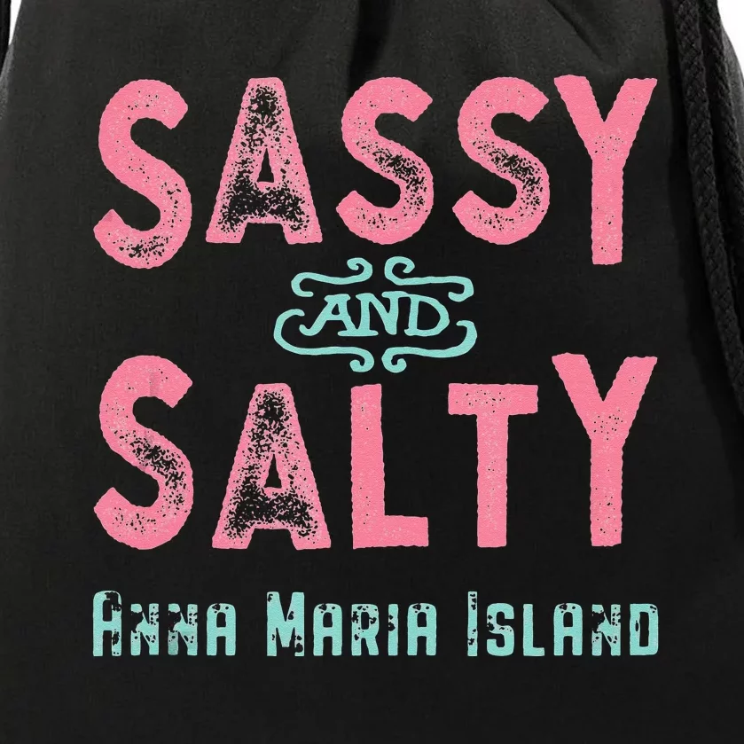 Anna Maria Island Florida Sassy Souvenir Drawstring Bag