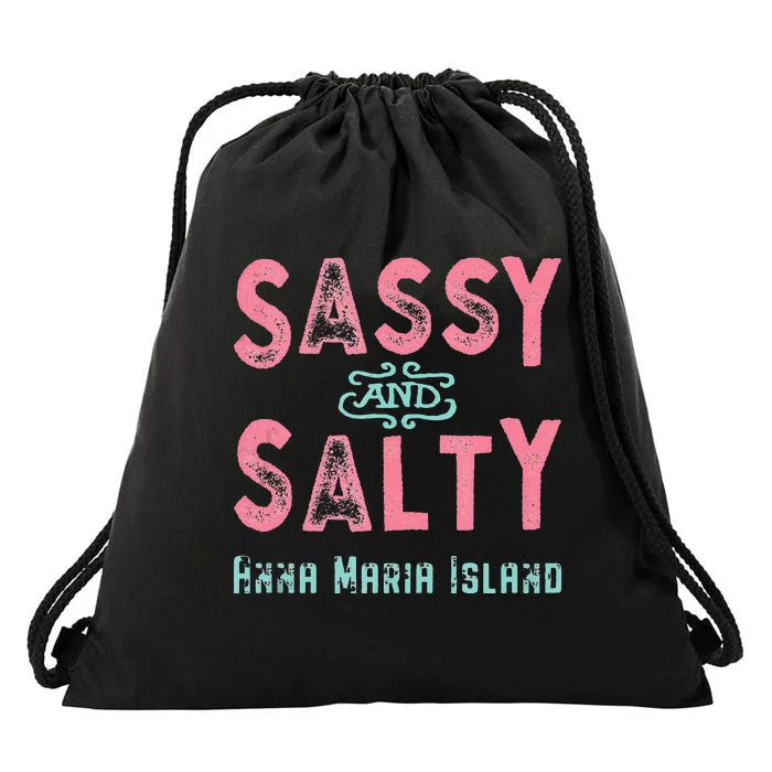 Anna Maria Island Florida Sassy Souvenir Drawstring Bag