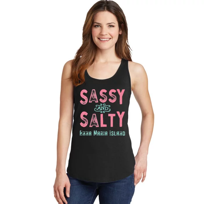 Anna Maria Island Florida Sassy Souvenir Ladies Essential Tank