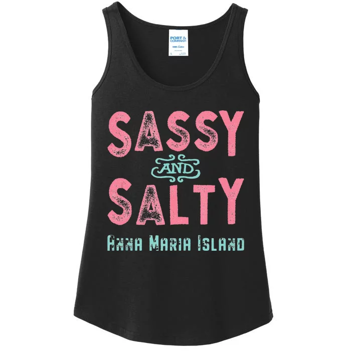 Anna Maria Island Florida Sassy Souvenir Ladies Essential Tank