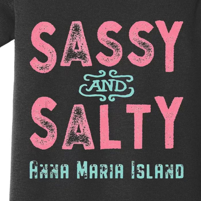 Anna Maria Island Florida Sassy Souvenir Baby Bodysuit