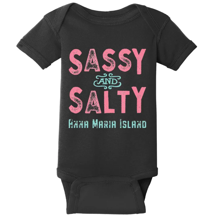 Anna Maria Island Florida Sassy Souvenir Baby Bodysuit