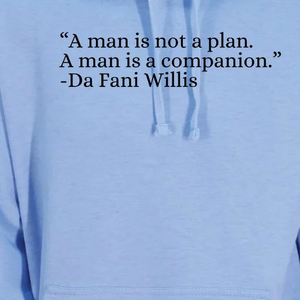 A Man Is Not A Plan A Man Is A Companion Unisex Surf Hoodie