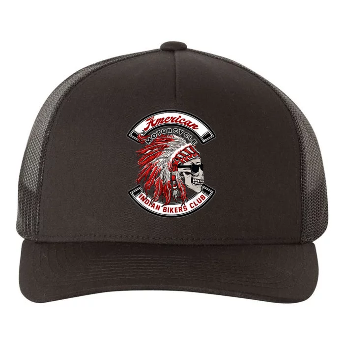 American Motorcycles Indian Biker Club Oldschool Choppers Yupoong Adult 5-Panel Trucker Hat