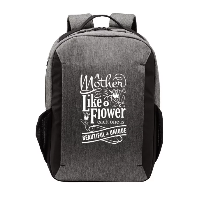 A Mother Is Like A Flower Each One Is Beautiful And Unique Vector Backpack