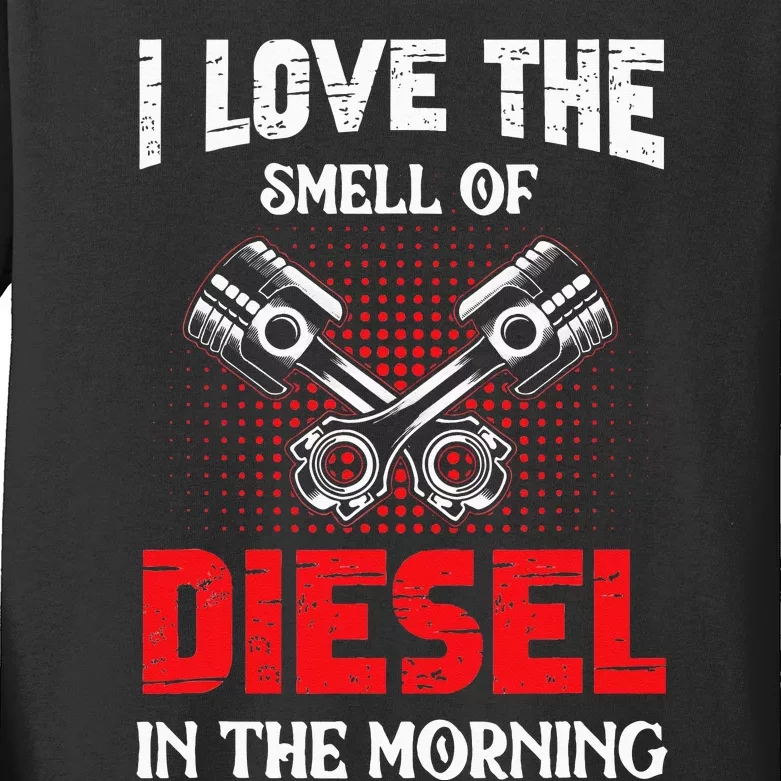 Auto Mechanic I Love The Diesel Smell Mechanical Kids Long Sleeve Shirt